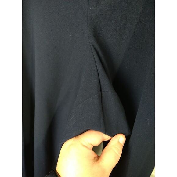 Catherines Woman 24WP Pant Trouser Blue Straight Leg Pocket Stretch Waist - Picture 4 of 8